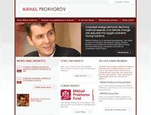 Tablet Screenshot of mprokhorov.com